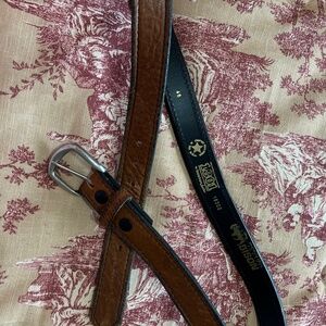 1801 by Boston Leather Men's Genuine Bison Belt, Size 46
